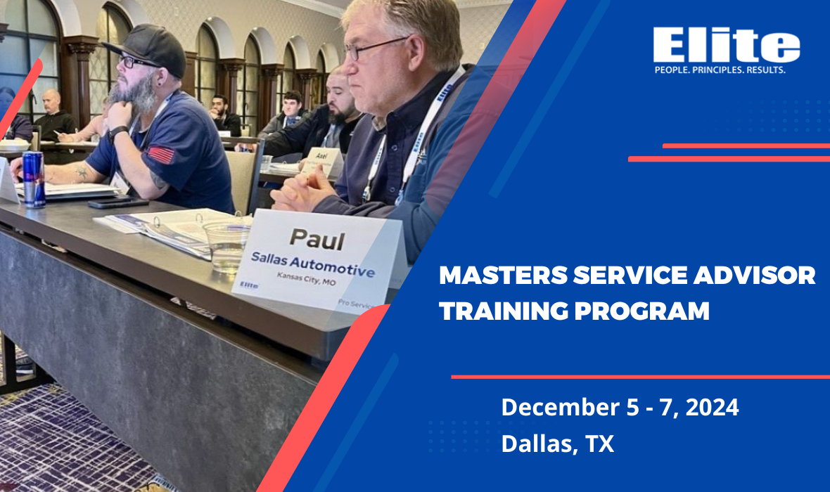 Masters Service Advisor Training Program